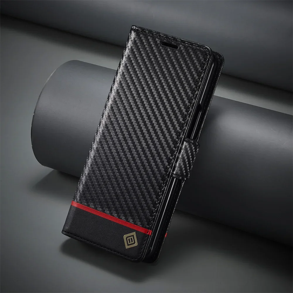 Luxury Carbon Fiber PU Leather - огляд і ціна Phone Wallet Combo