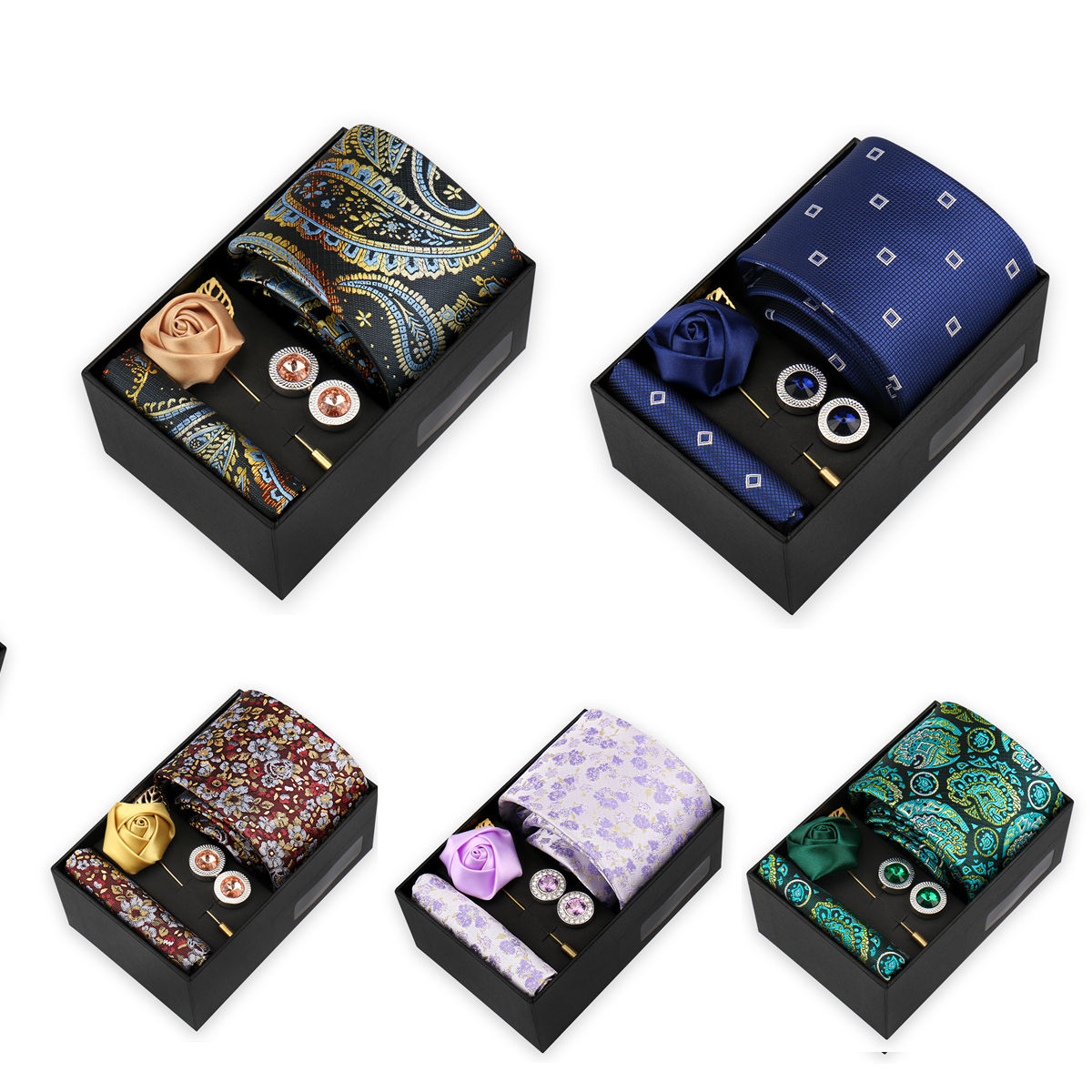 Fashion Tie For Mens With Gift - огляд і ціна Cufflink Box Set