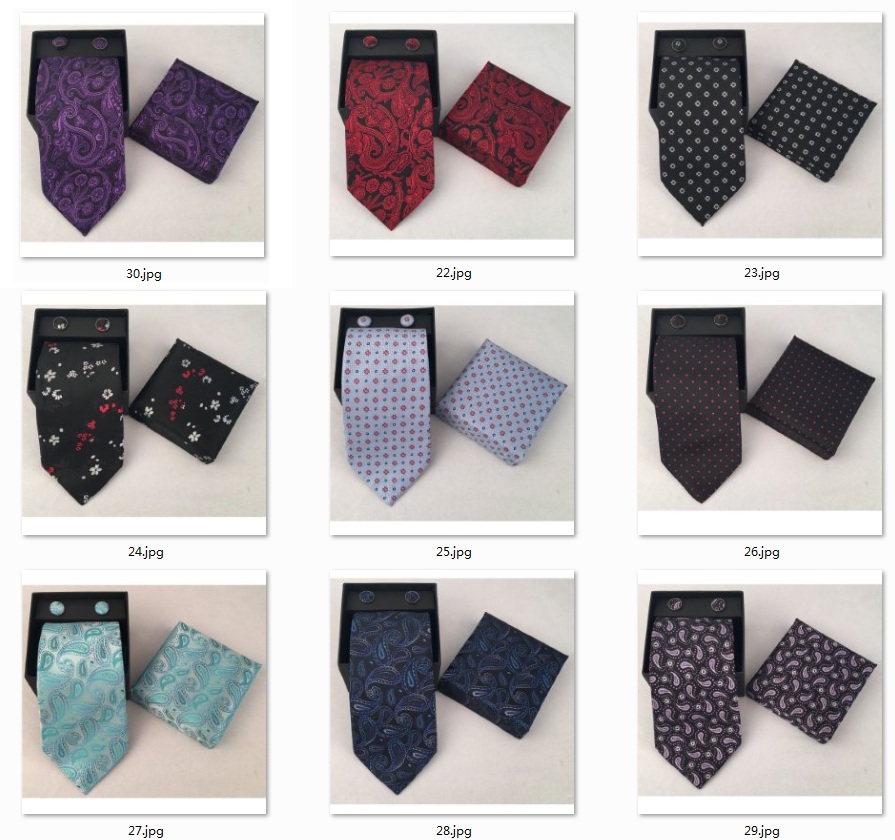 Casual Men's Neck Tie Handkerc - огляд і ціна Cufflink Box Set