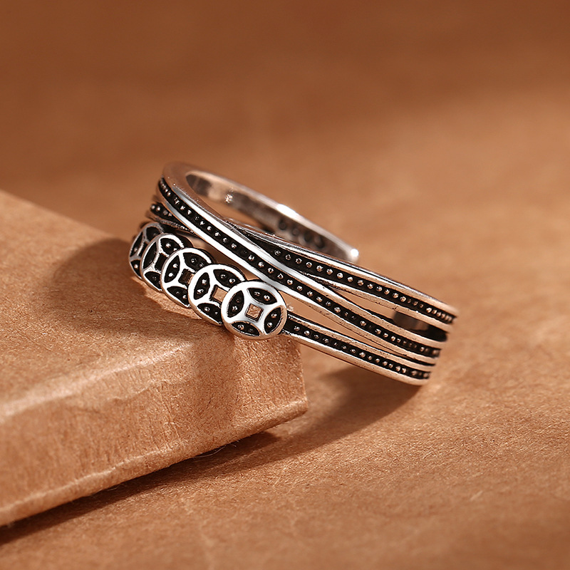 Retro Hollow Ancient Coins Rin - огляд і ціна Men'S Accessories Rings