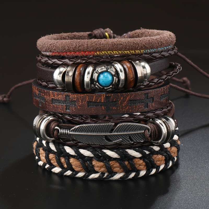 Miss JQ 6Pcs/Set Vintage PU Le - огляд і ціна Men Accessories Look