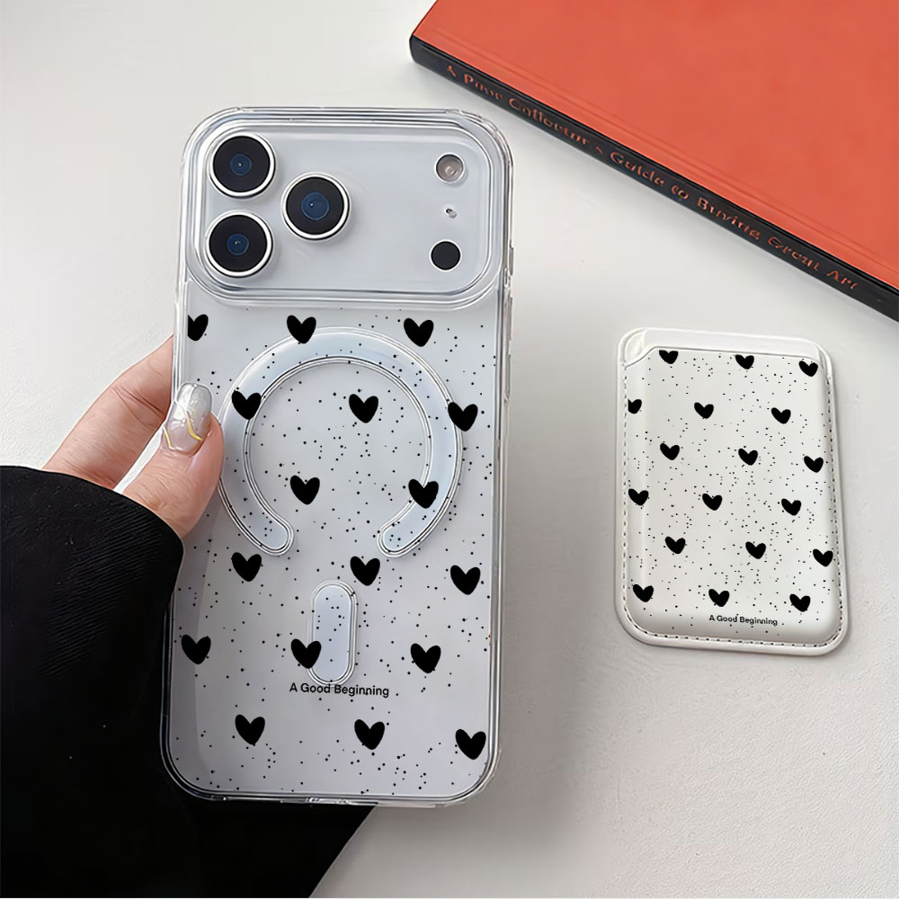 Full screen Polka Dot Heart Fo - огляд і ціна Phone Wallet Combo