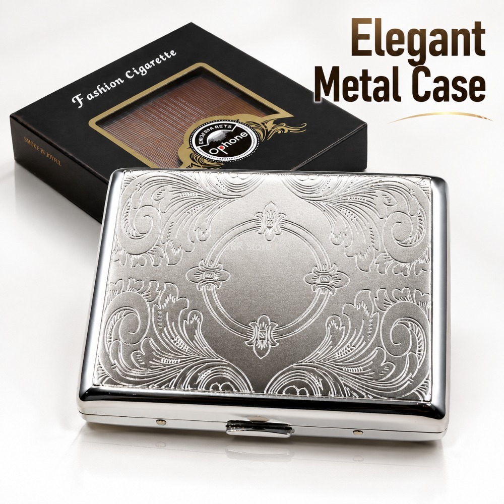 Stainless Steel Cigarette Box  - огляд і ціна Men Accessories Usa