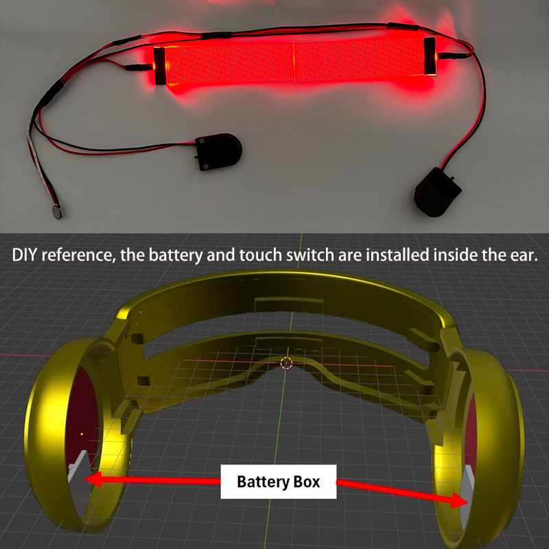 Red Flexible Bendable DIY LED  - огляд і ціна X Men Accessories