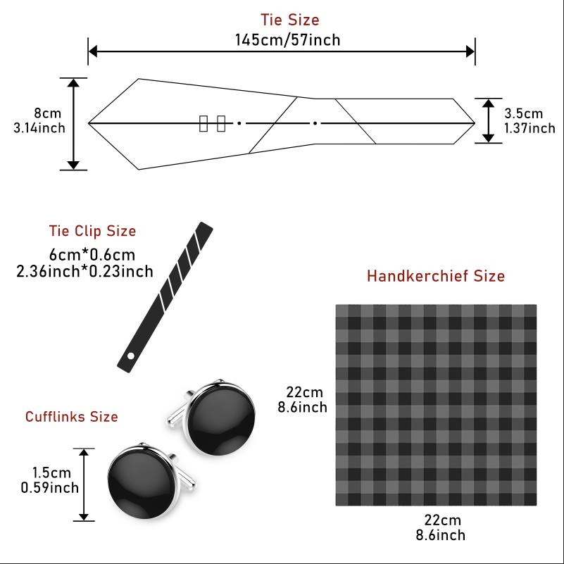 Hot Sale 8 cm Tie Handkerchief - огляд і ціна Cufflink Box Set