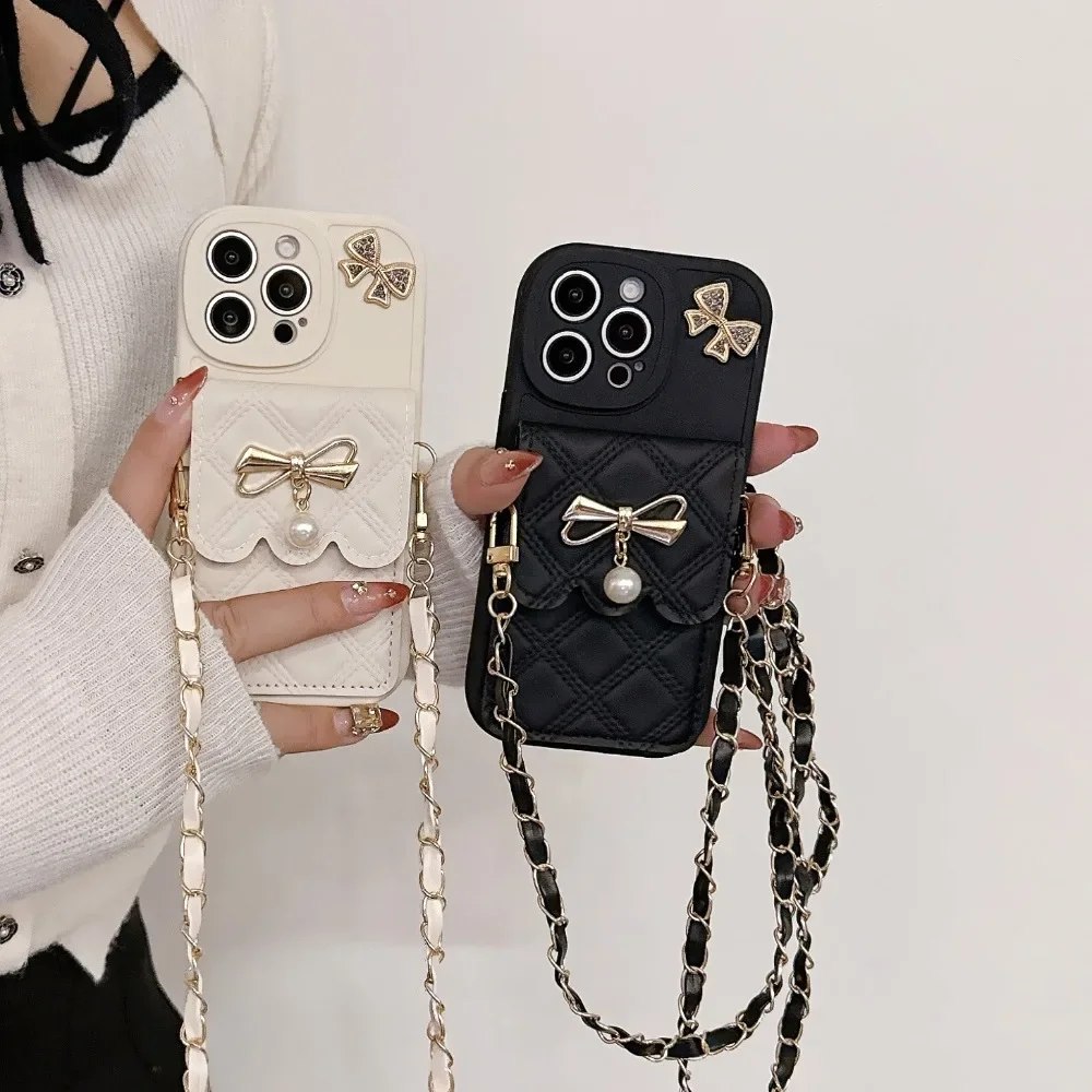 3D Bowknot Crossbody Card Hold - огляд і ціна Phone Wallet Combo