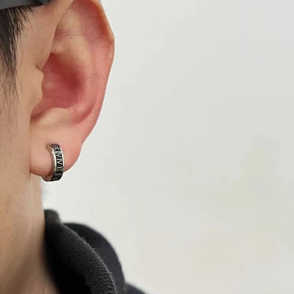 1pair Retro Roman Numeral Ear  - огляд і ціна Men Accessories Look