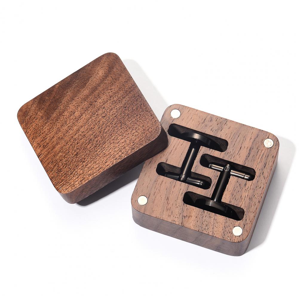 Walnut Cufflink Box Solid Wood - огляд і ціна Cufflink Box Set