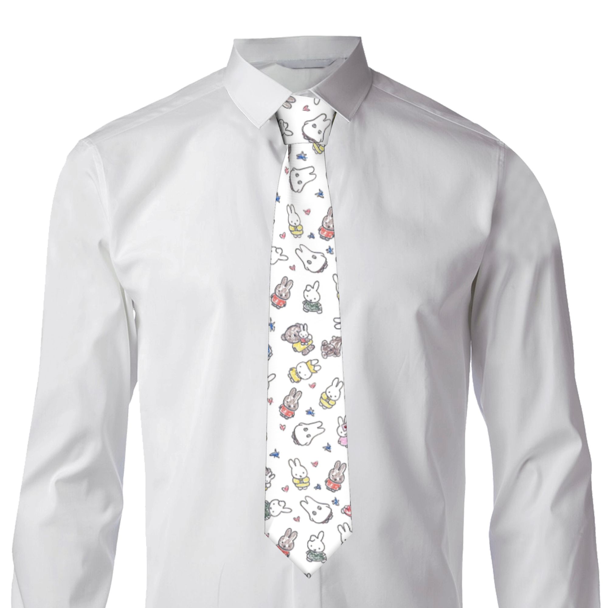 Rabbit Cartoon Miffyy   Neckti - огляд і ціна Men Accessories Wedding
