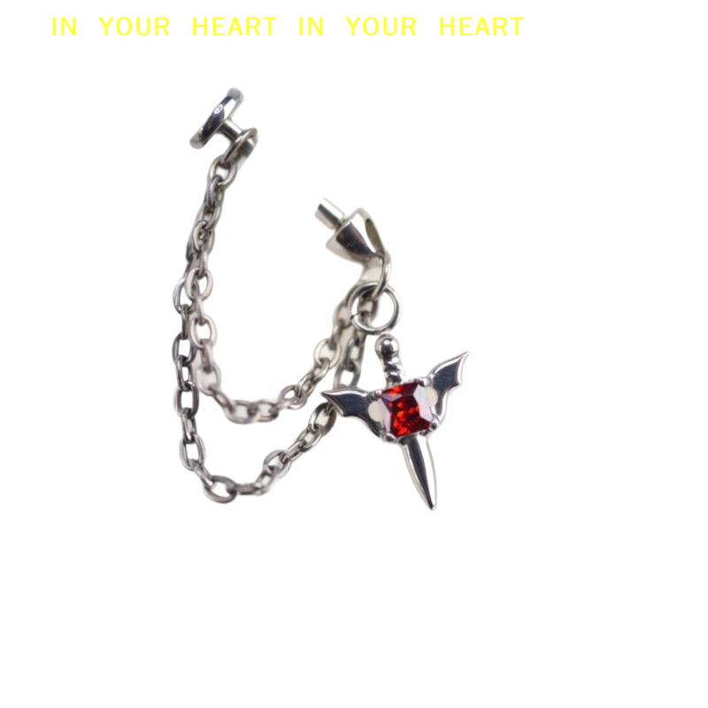 【X】Red Zircon Wing Chain Pierc - огляд і ціна X Men Accessories