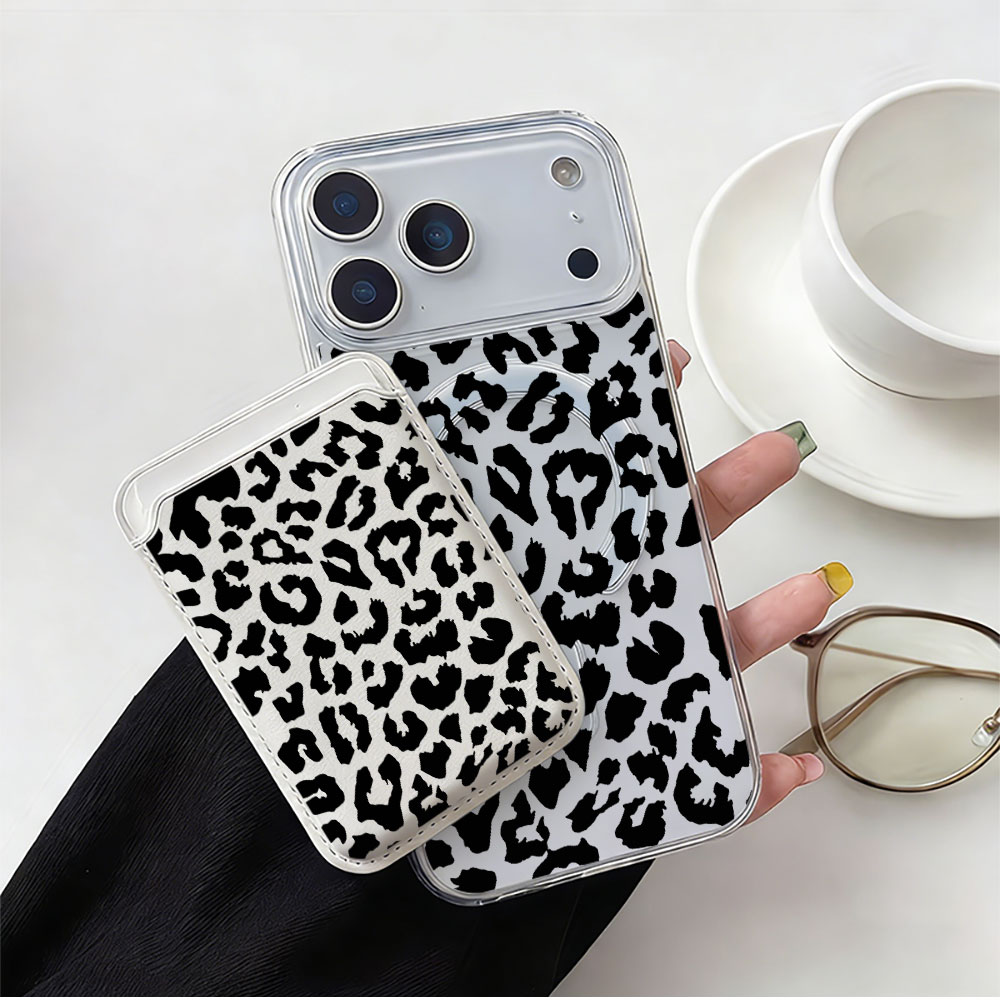 Black Leopard Print For Magsaf - огляд і ціна Phone Wallet Combo