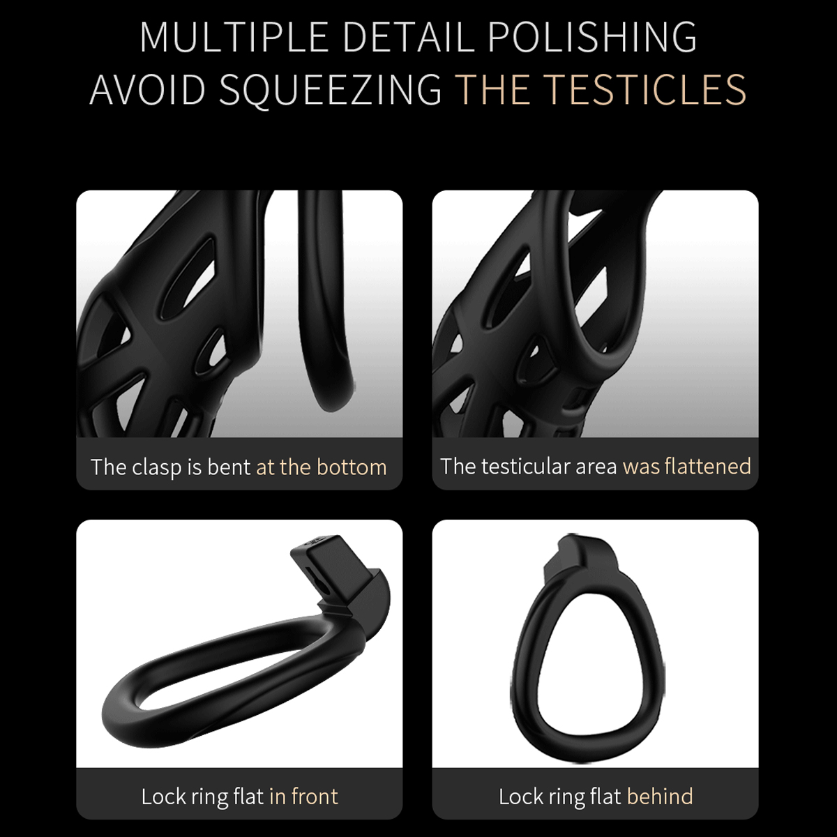 Male Chastity Cage Penis Lock  - огляд і ціна Men Accessories Usa