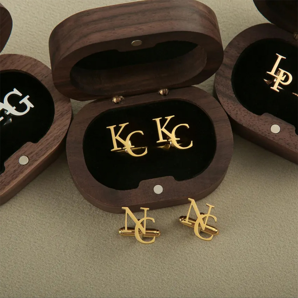 Personalized First Letter Comb - огляд і ціна Cufflink Box Set