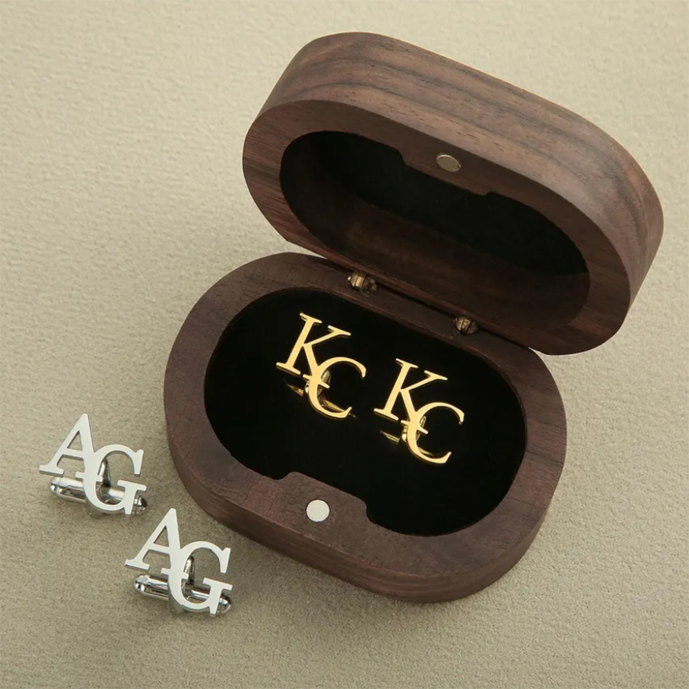 Personalized First Letter Comb - огляд і ціна Cufflink Box Set