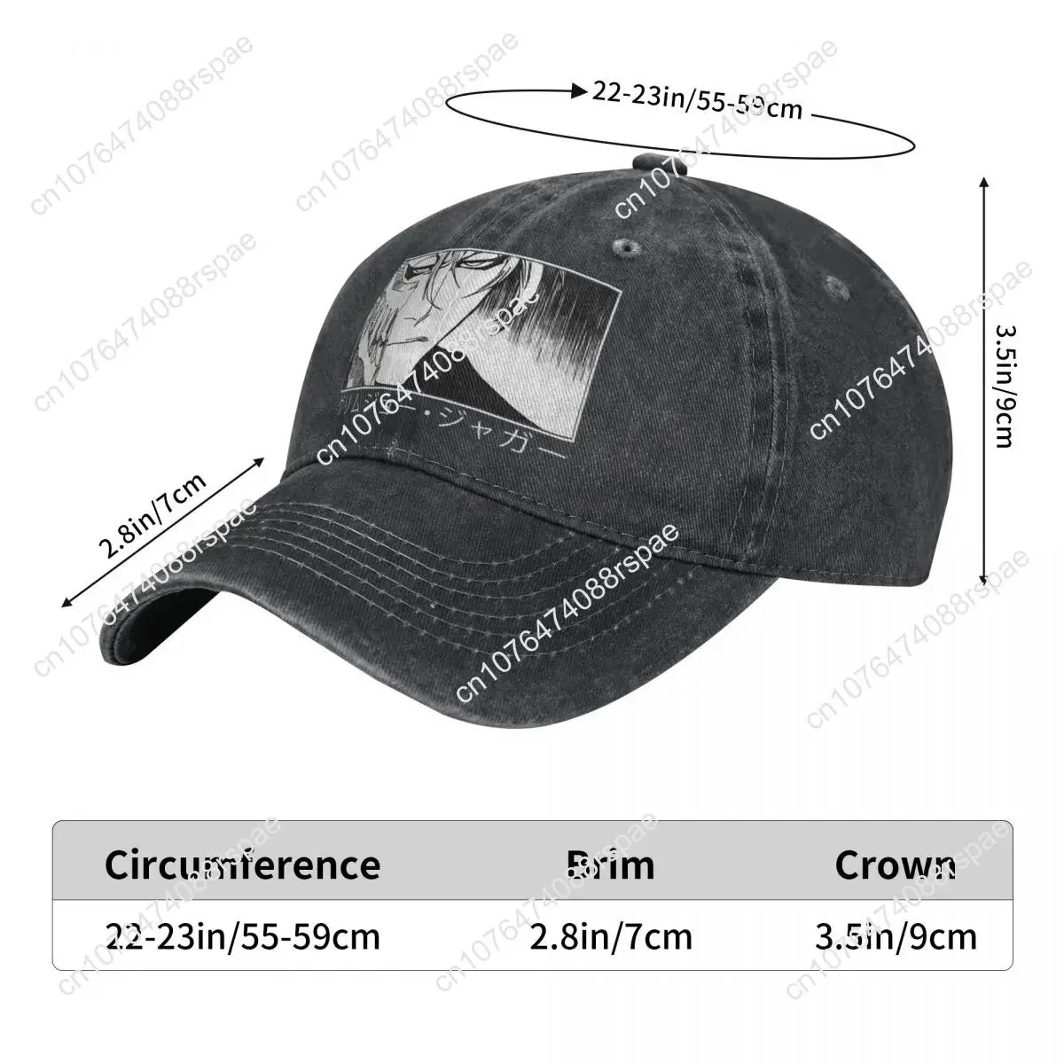 Washed Men's Baseball Cap Grim - огляд і ціна Hat Snapback Cap
